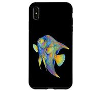 Angelfish Abstract Ocean Art Marine Life Colorful Case for iPhone XS Max