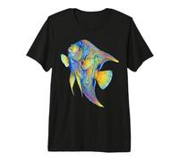 Angelfish Abstract Ocean Art Marine Life Colorful Premium T-Shirt