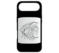 Angelfish Line Art Ocean Fish Minimalist Design Case for iPhone Air
