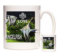 ANGELFISH MUG, Keep Calm and Love Angelfish. The perfect mug for anyone who keeps Angelfish. Matching Coaster Available, Can Be Personalised.