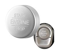 Angelguoguo Car Start Stop Engine Push Switch Buttons Cover Trim Replacement Fit for Mercedes Benz A B CLA GLA GLB Class W177 W247 C118 X247 2020+ (Silver)