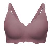 Angelhood Nursing Bras for Breastfeeding Ultra Comfort Seamless Maternity Bra Wireless Pregnancy Bralette with Bra Extender, Lotus Root Pink, XL