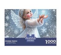 Angelic Child Snow Impossible Hard Difficult 1000 Pieces Adult Jigsaws - Snow Angel Child Jigsaw Educational Game Decompression for Gifts38x26cm/1000pcs