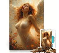 Angelic Figure in Bloom 1000-piece Jigsaw Puzzles Brain Focus Game Expert Cutting Craftsmanship Fascinating Hobby for Idle Moments (50x75cm)