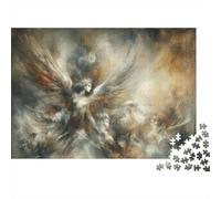 Angelic Figure in Clouds 1000-Piece Puzzle for Adults, 70x50cm/1000pcs, Clean White Card Pieces for Sorting; for A Quiet Evening Project at Home