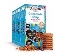 Angelic Free From 3 Pack Chocolate Chip Vegan & Gluten Free Cookies. Dairy, Nuts, Soya, Egg, Peanut & Wheat Free. Allergy Safe Tea Biscuit. Multipack Biscuits Free From Top 14 Allergens.