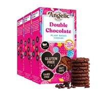 Angelic Free From 3 Pack Double Chocolate Vegan & Gluten Free Cookies. Dairy, Nuts, Soya, Egg, Peanut & Wheat Free. Allergy Safe Tea Biscuit. Multipack Biscuits Free From Top 14 Allergens.