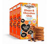 Angelic Free From 3 Pack Ginger and Chocolate Vegan & Gluten Free Cookies. Dairy, Nuts, Soya, Egg, Peanut & Wheat Free. Allergy Safe Tea Biscuit. Multipack Biscuits Free From Top 14 Allergens.