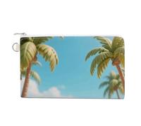Angelic Little Girl Wallet for Men Women Canvas Coin Purse Zippered Change Holder with Secure Closure, Beautiful Beach, One Size, Beautiful Beach