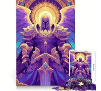 Angelic Paladin Magic Card Jigsaw 1000 Pieces for Teenagers Analytical Skill Serene Escape Tight Join Holiday Present (38x52cm)