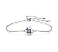 Una Angelic bracelet, Mixed cuts, Blue, Rhodium plated