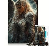 Angelic Warrior 1000-piece Puzzle for Teenagers Mind Skill Fun Uniform Size Precise Pieces Relaxing Indoor Group Activity (50x75cm)