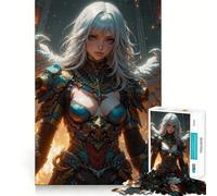 Angelic Warrior Adult Jigsaw Puzzles1000 Pieces Brain Game Gift High Precision Die Cut Relaxing Indoor Group Activity (38x26cm)