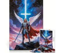 Angelic Warrior Archangel Michael Jigsaw for Teenagers 1000 Pieces Mind Exercise Soft Distraction Exact Cut (50x75cm)