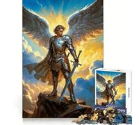 Angelic Warrior, Archangel Michael Jigsaw Puzzles 1000 Piece for Teenagers Mind Challenge Relaxed Leisure Seamless Fit Fine Xmas Gift (50x75cm)