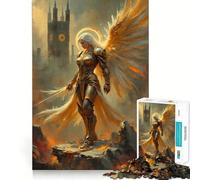 Angelic Warrior Jigsaw 1000 Pieces for Teenagers Mind Boost Fun Zero Gap Captivating Leisure for Cozy Indoors (38x26cm)