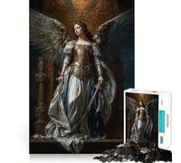 Angelic Warrior Jigsaw for Teenagers 1000 Pieces Mind Boost Fun Clean Cut Sturdy Components Heartwarming Gathering Activity (50x75cm)