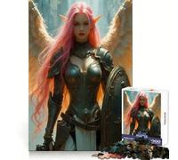 Angelic Warrior Jigsaw Puzzle for Adults 1000 Pieces Mind Power Restful Escape Uniform Edges Best Gift (50x75cm)