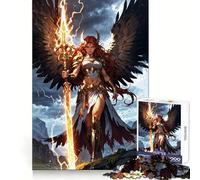 Angelic Warrior with Lightning Staff for Adults 1000 Piece Jigsaw Puzzle Sharp Recall Calm Recreation Uniform Cut Festive Present (38x52cm)