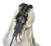 Angelic Wing Anime Lace Headband With Bowknot And Crossed Pendant For Women And Girl All Age Headwrap For Special Event Wing Star Hairband