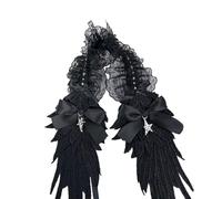 Angelic Wing Anime Lace Headband With Bowknot And Star Pendant For Women And Girl All Age Headwrap For Special Occasion Wing Star Lace Hairband