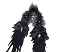 Angelic Wing Anime Lace Headband With Bowknot And Star Pendant For Women And Girl All Age Headwrap For Special Occasion