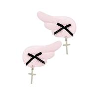 Angelic Wing Hair Clip For Female Dark Series Hair Pin 2000s Anime Hair Barrettes Side Clip Girl Halloween Theme Hair Decors