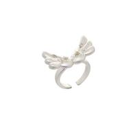 Angelic Wing Star Rings Adjustable Copper Jewelry Brushed Versatile Styles Accessory Adjustable Copper Rings