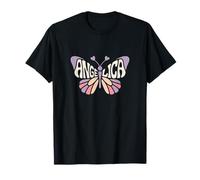 Angelica Butterfly - Personalized Cute Name Word Art T-Shirt