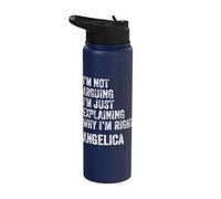 Angelica Quote Funny Birthday Custom Name Idea Engineer Stainless Steel Insulated Water Bottle