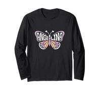 Angelina Butterfly - Personalized Cute Name Word Art Long Sleeve T-Shirt