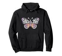 Angelina Butterfly - Personalized Cute Name Word Art Pullover Hoodie