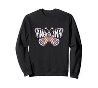 Angelina Butterfly - Personalized Cute Name Word Art Sweatshirt