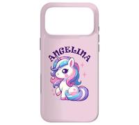 Angelina Cute Unicorn Design for Girls Name Angelina Case for iPhone 17 Pro Max