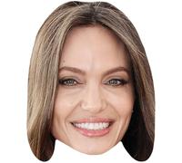 Angelina Jolie (Smile) Celebrity Mask, Flat Card Face, Fancy Dress Mask