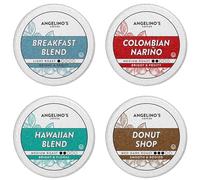 Angelino's Coffee - Medium Roast Coffee Pods Variety Pack, 96 Count - Includes Breakfast Blend, Colombian Nariño, Hawaiian Blend, Donut Shop, Single Serve Coffee Pods for Keurig K-Cup Brewers