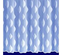 Angelique Modern All Over Pattern Net Curtains In White - Sold By The Metre (Drop 107cm (42"))
