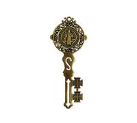 Angelitos de Mexico Big Saint Benedict Key for Home Protection Wall Decor Hang on Door House Blessing