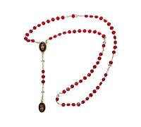 Angelitos de Mexico Precious Blood of Jesus Christ Rosary Preciosa Sangre De Cristo Rosary with Red Beads