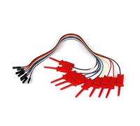 Angelkiss 10pcs Dupont thread USB Logic analyzer Test Hook Clip Grabber Jumper Wires & Interface Pins Ideal for Electronic Experiment