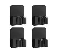 Angelluck 4Pcs Wall Mount Broom Grippers Mop And Broom Holder Self Adhesive No Drilling Broom And Dustpan Hanger For Home Garden Wall Mount Broom Grippers