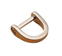 Angelluck Screw In Shackle Semicircle D Rings For DIY Leather Crafts Horseshoe U D Rings Buckle D-Rings With Closing Screw Horseshoe U D Rings