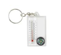 Angelluck Small Compasses Thermometer Keychain Mini Pocket Sized Keyring Gear For Camping Hiking Backpacking Survival Portable Thermometer