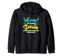 Angelman Syndrome - Love In Every Smile Zip Hoodie