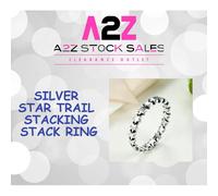 ANGELO SIZE 6 STERLING S925 SILVER STAR TRAIL STACKING STACK