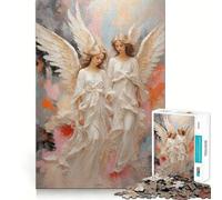 Angels 1000 Piece Jigsaws Creative Skill Toy Tight Lock No Loose Pieces Bonding Activity for Loved Ones (38x26cm)