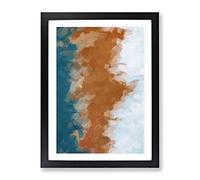 Angels Abstract Framed Print | A2 Black Framed Wall Art | Ready to Hang | Abstract Fantasy Picture | Living Room Bedroom Lounge Office