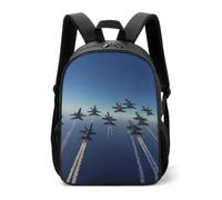 Angels Air Show Flying Casual Daypack Daily Backpacks Travel Shoulder Bag with Adjustable Straps for Women Men
