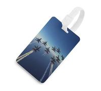 Angels Air Show Flying Funny Luggage Tag Travel Suitcase Label with Privacy Name ID for Baggage Bag Backpack