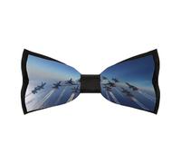 Angels Air Show Flying Mens Classic Bow Ties Adjustable Length Printed Design Bowtie for Birthdays Valentine's Day Gifts